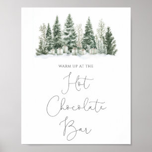 Schnee in der Liebe Brautparty Heiße Schokolade Ba Poster