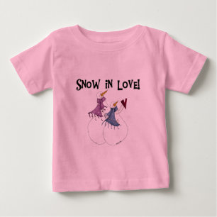Schnee in der Liebe Snowman T - Shirt und Geschenk