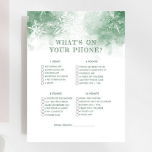 Schnee in der Liebe Was auf Ihrem Handy Brautparty