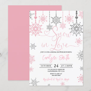 Schnee in der Liebe Winter Bridal Dusche Einladung