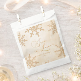 Schnee in der Liebe Winter Wunderland Brautparty Geschenktütchen