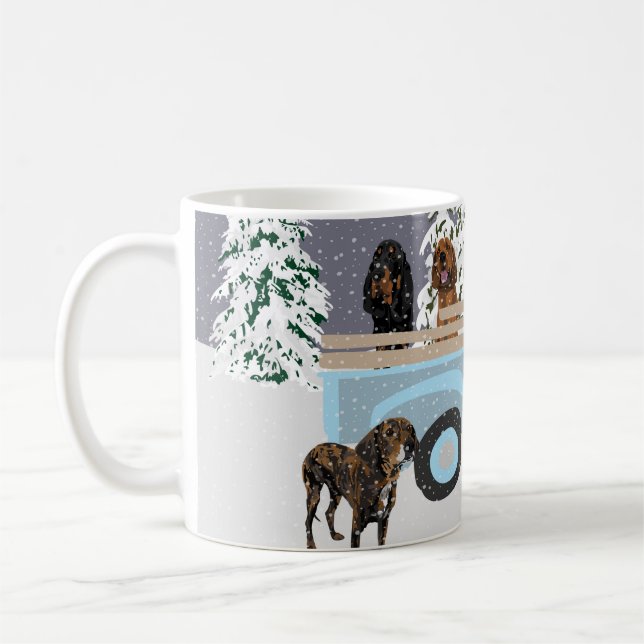 Schnee in einem Lastwagen Kaffeetasse (Links)