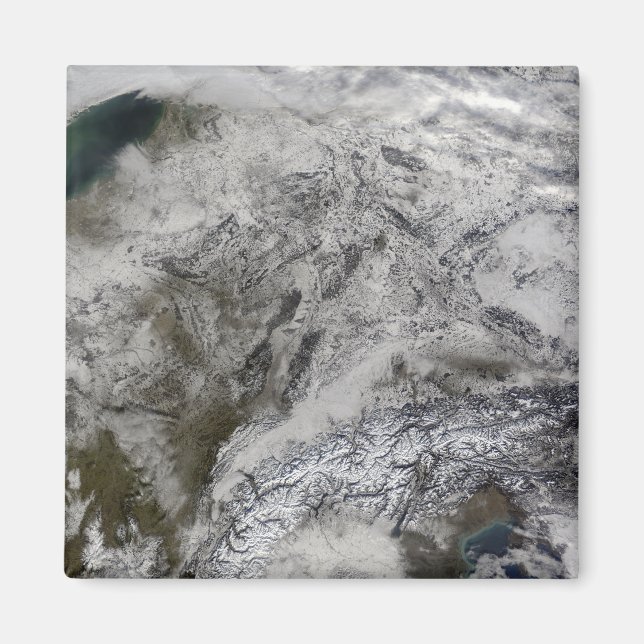 Schnee in Europa Magnet (Vorne)