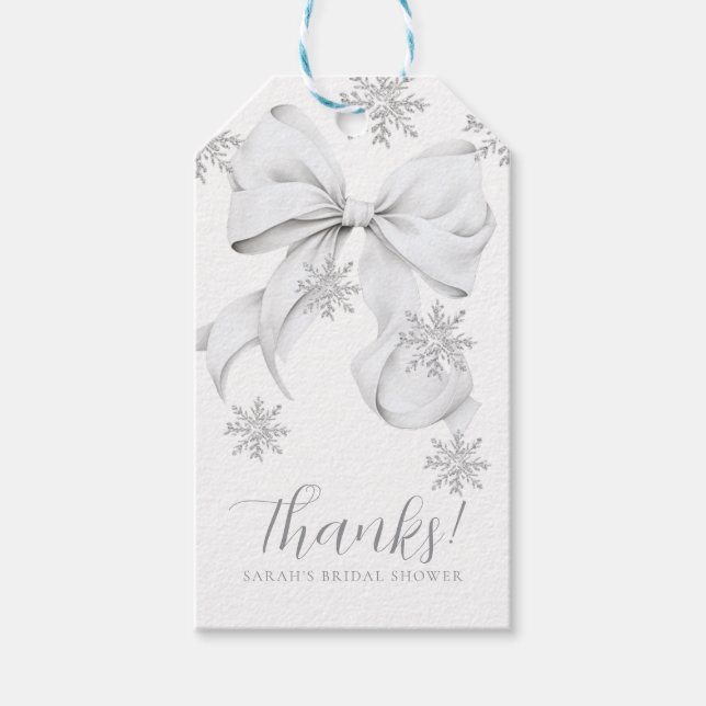 Schnee in Liebe Geschenkanhänger (Vorderseite)