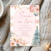 Schnee in Liebe Schneeflocke Rosa Winter Brautpart