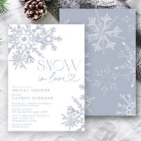Schnee in Liebe Schneeflocken Winter Brautparty