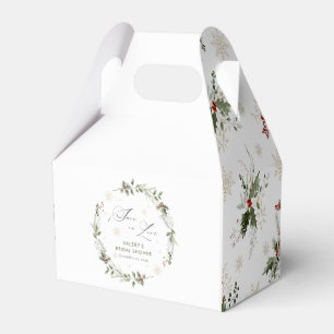 Schnee in Liebe Winter Brautparty Geschenkschachtel