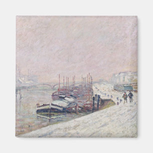 Schnee in Rouen Magnet