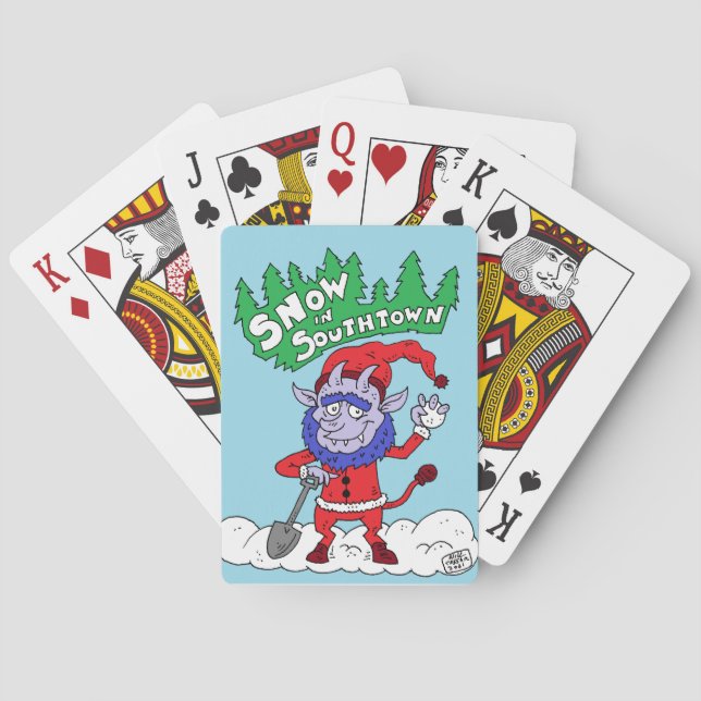 Schnee in Southtown Krampus Spielkarten (Rückseite)