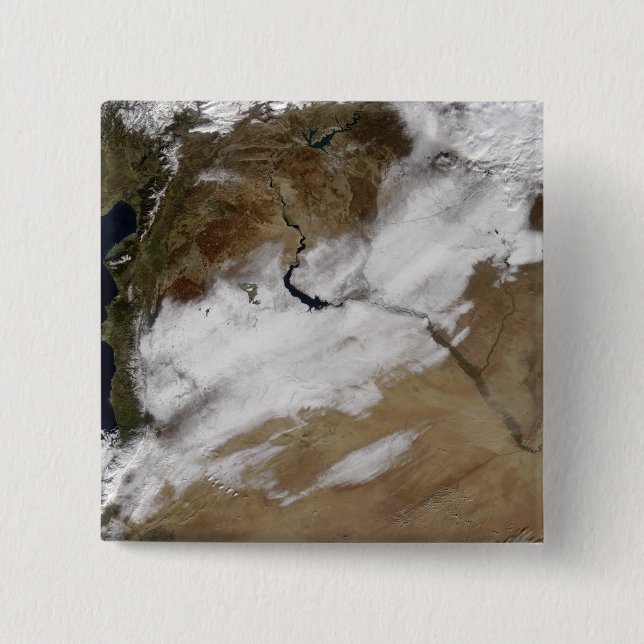 Schnee in Syrien Button (Vorderseite)