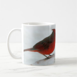 Schnee-Kardinals-Tasse Kaffeetasse