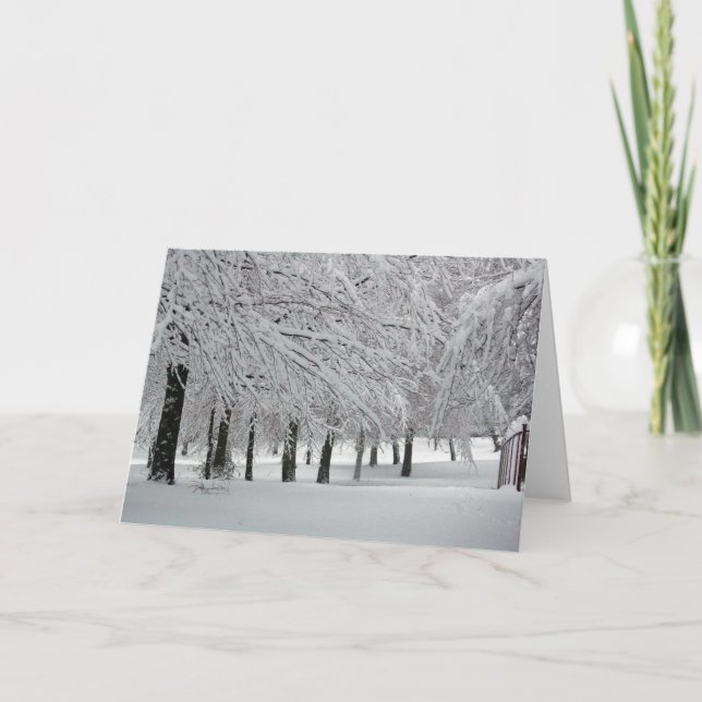 Schnee Karte (Vorderseite)