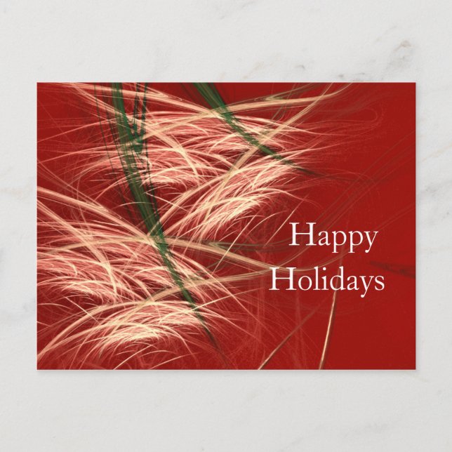 SCHNEE-KEGEL FEIERTAGSPOSTKARTE (Vorderseite)