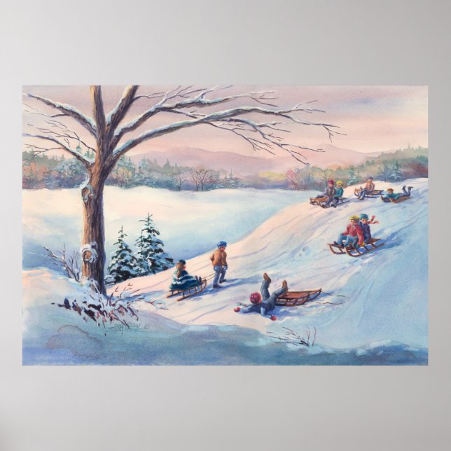 SCHNEE, KIDS & SCHNEE VON SHARON SHARPE POSTER (Vorne)