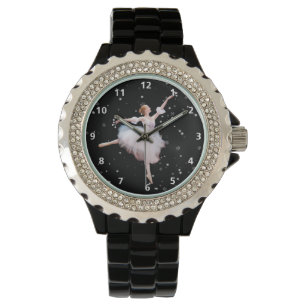 Schnee-Königin-Ballerina mit Ziffern Armbanduhr