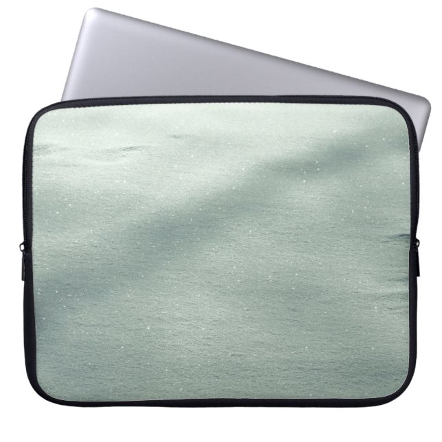 Schnee Laptopschutzhülle (Vorderseite)