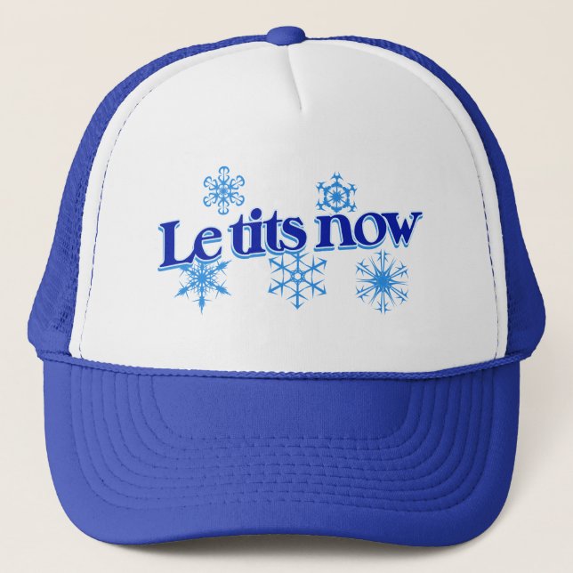 Schnee lassen truckerkappe (Vorderseite)