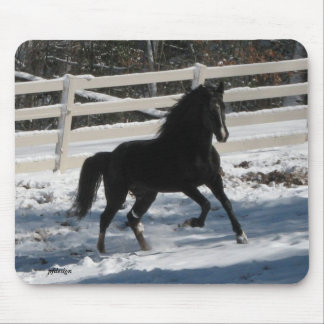 Schnee-Lauf Mousepad