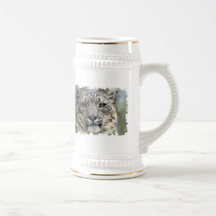 Schnee-Leopard-Bier Stein Bierglas