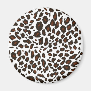 Schnee-Leopard-Druck Magnet