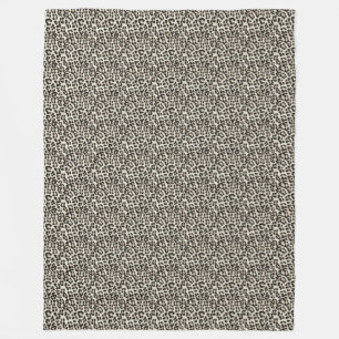 Schnee-Leopard Fleecedecke