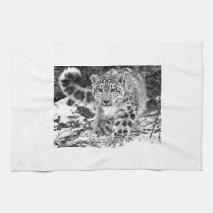 Schnee-Leopard Handtuch