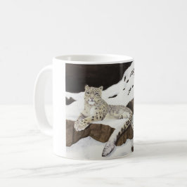 Schnee-Leopard Kaffeetasse