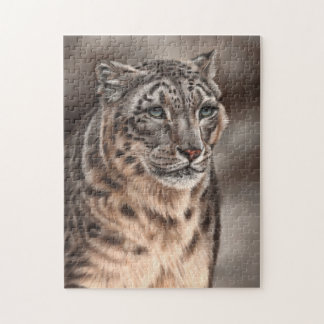 Schnee-Leopard-Laubsäge