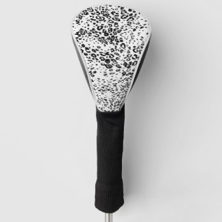 Schnee-Leopard-Muster Golf Headcover
