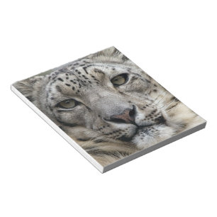 Schnee-Leopard-Notizblock Notizblock
