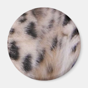 Schnee-Leopard-Pelz Magnet