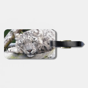 Schnee-Leopard - schön! Gepäckanhänger