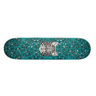 Schnee-Leopard Skateboard