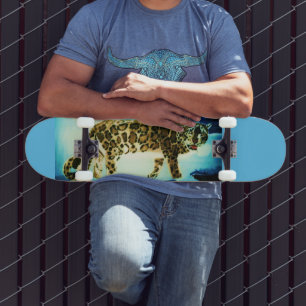 SCHNEE-LEOPARD-SKATEBOARD SKATEBOARD