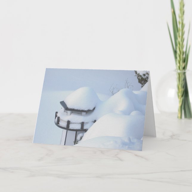 Schnee-Leuchtturm Karte (Vorderseite)
