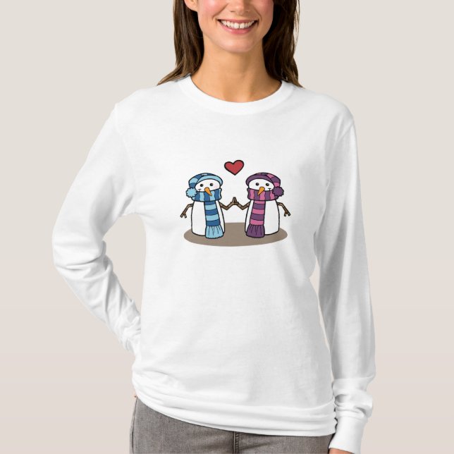 Schnee-Liebhaber T-Shirt (Vorderseite)