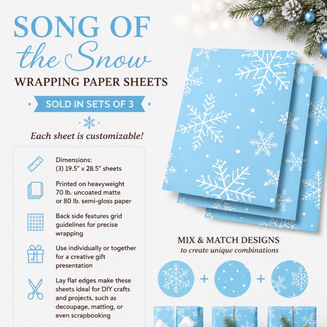 Schnee Lied Geschenkpapier Set (Von Creator hochgeladen)