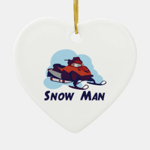 Schnee-Mann Keramikornament