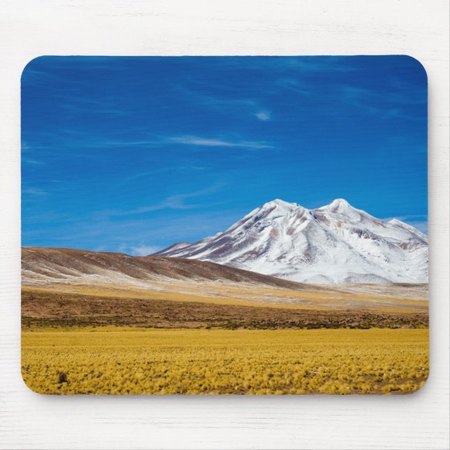 Schnee - mit einer Kappe bedeckte Berge und Puna Mousepad (Vorne)