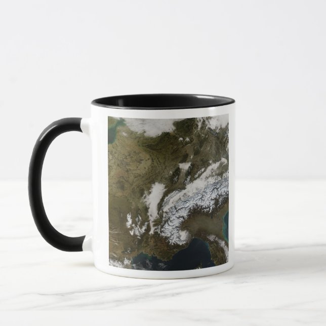 Schnee, Nebel und niedrige Wolken im Western Europ Tasse (Links)