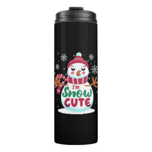 Schnee Niedlich! Embrace den Winter Charm der Weih Thermosbecher