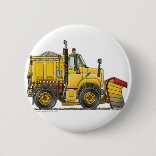 Schnee-Pflug-LKW-Buttone Button