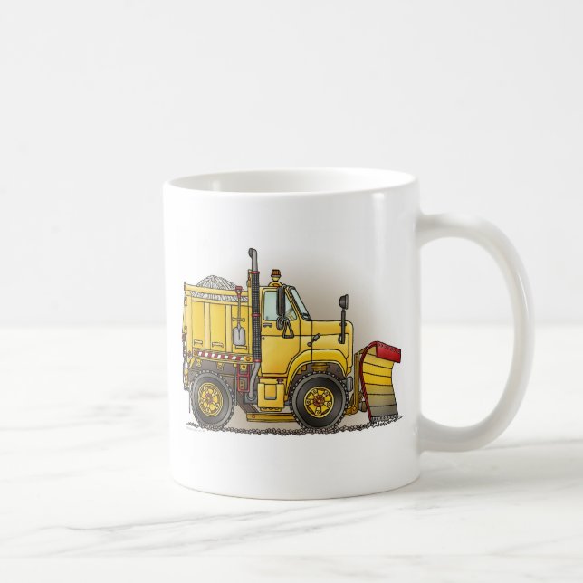 Schnee-Pflug-LKW-Kaffee-Tasse Kaffeetasse (Rechts)