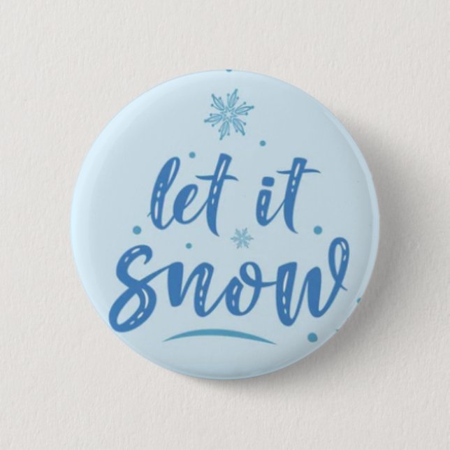 Schnee Pin Button - Winter Patches (Vorderseite)