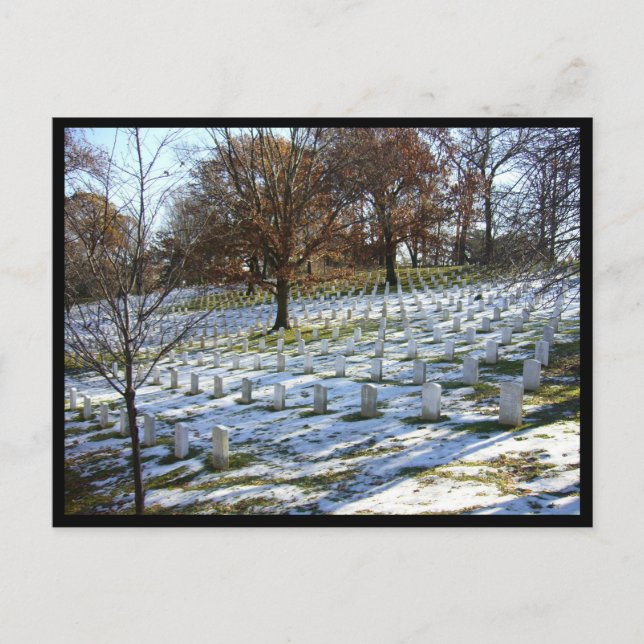 Schnee Postkarte (Vorderseite)