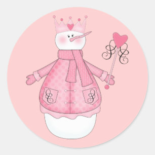 Schnee Prinzessin Holiday Tshirts und Geschenke Runder Aufkleber