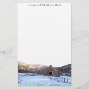 Schnee-, Scheunen-u. Gebirgsbriefpapier Briefpapier