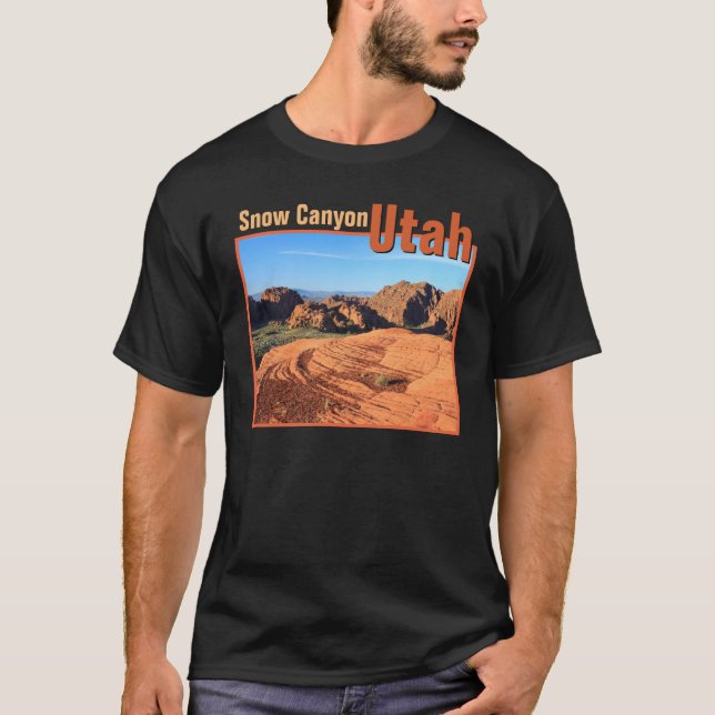 Schnee-Schlucht Utah T-Shirt (Vorderseite)