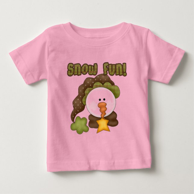 Schnee Spaß ein Hemd und Geschenke Baby T-shirt (Vorderseite)