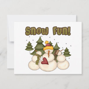 Schnee Spaß zwei Hemden und Geschenke
